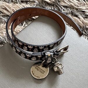 Alexander McQueen Limited Edition Leather Bracelet with Signature Charms